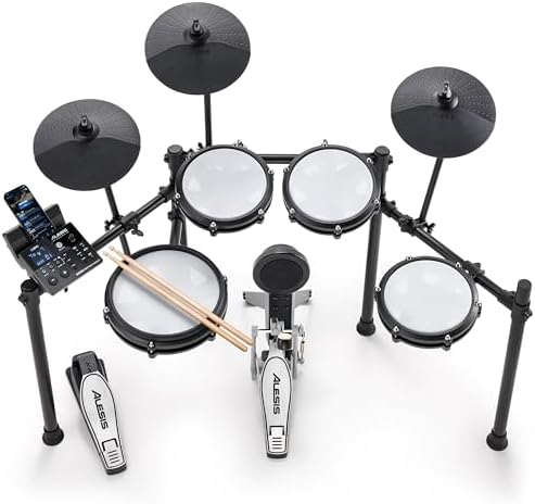 Alesis Nitro Max Kit - Vista completa del kit con rack, pads y platillos