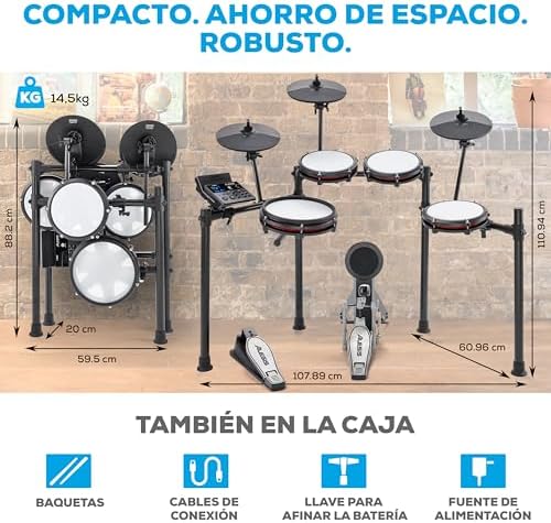 Alesis Nitro Max - Vista del rack y disposición completa