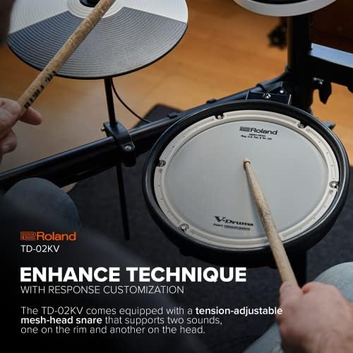 Roland TD-02KV caja con parche de malla silencioso